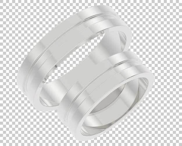 Bague En Or Sur Fond Transparent Illustration De Rendu 3d