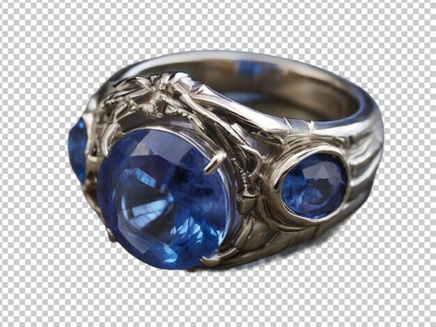 PSD une bague en saphir 3d