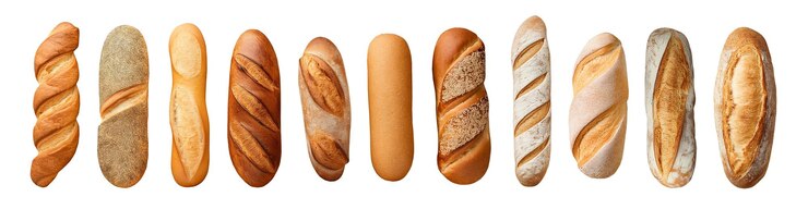 PSD baguette isolata su sfondo bianco png isolato su sfondo trasparente