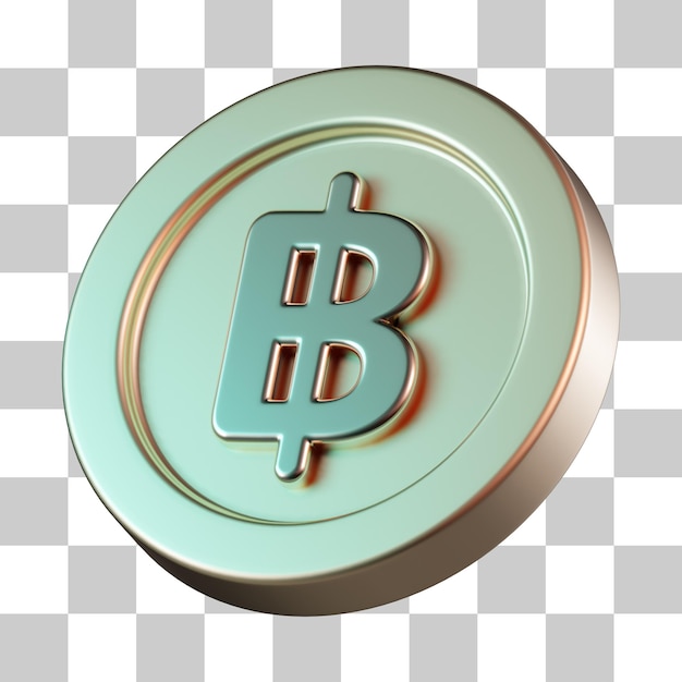 Baht 3D-Symbol