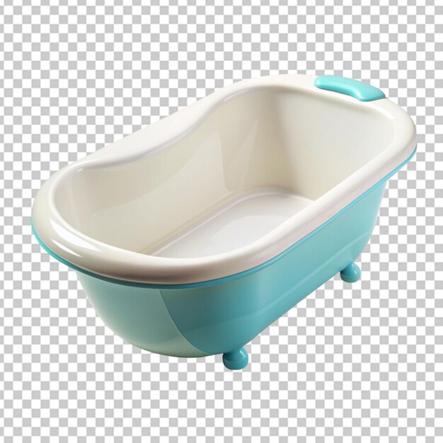 PSD baignoire pour bébé sur fond transparent