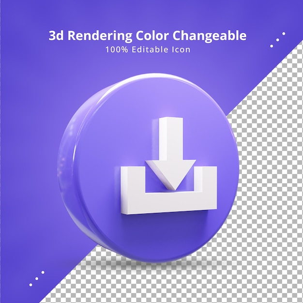 PSD baixe agora o ícone de renderização 3d