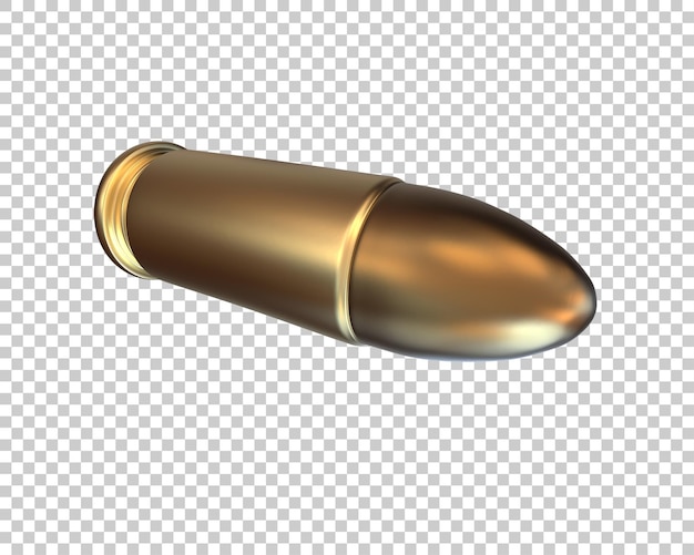 Bala isolada no fundo ilustração de renderização 3D