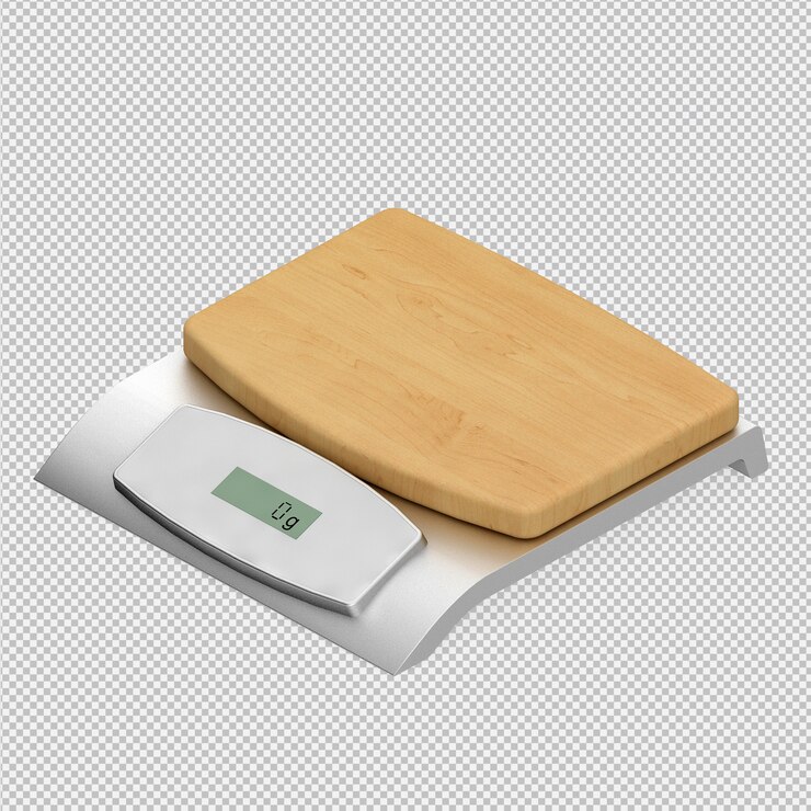 PSD balanzas isométricas de pesaje render 3d