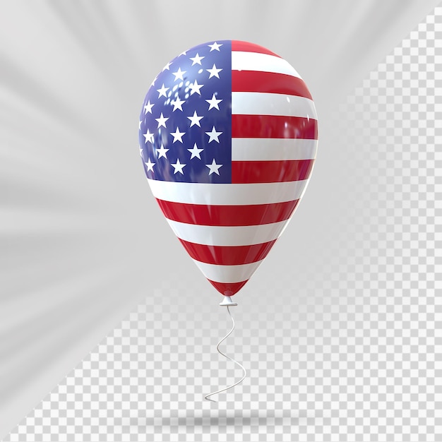 balão bandeira dos Estados Unidos