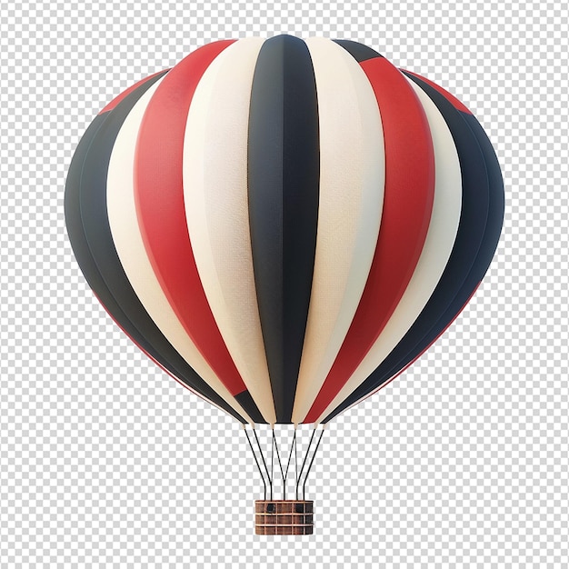 PSD balão de ar 3d isolado em fundo transparente png