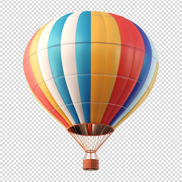 PSD balão de ar 3d isolado em fundo transparente png