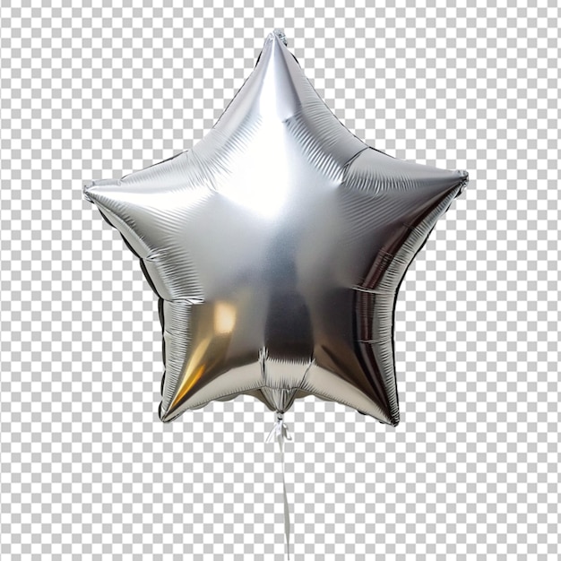 PSD balão de estrela em fundo branco