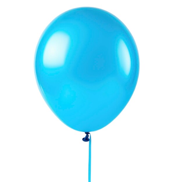 PSD balão de gel azul festivo isolado.