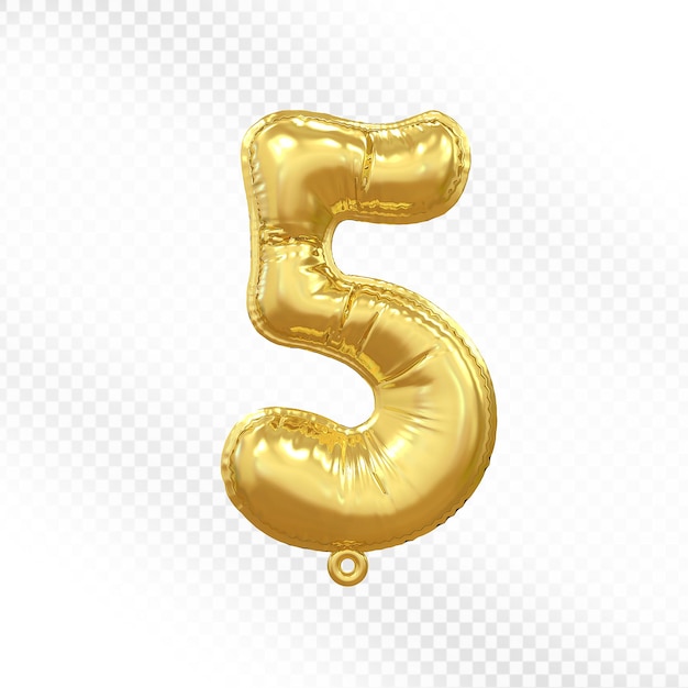 Balão de ouro número 5