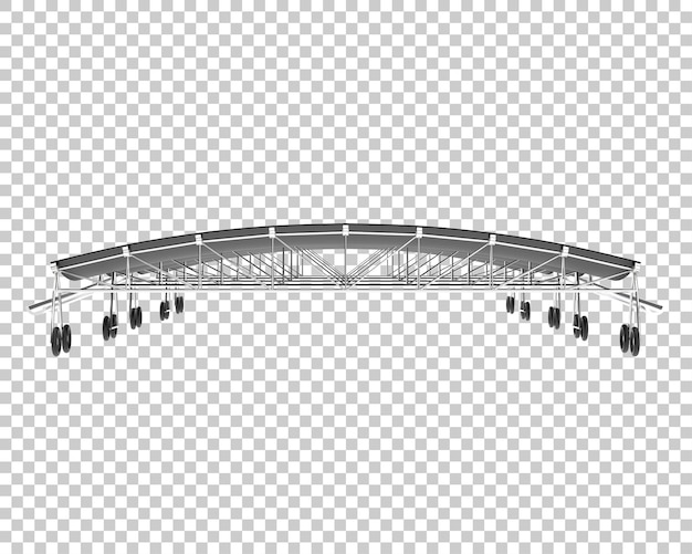 PSD baldachin isoliert auf transparentem hintergrund 3d-rendering-illustration