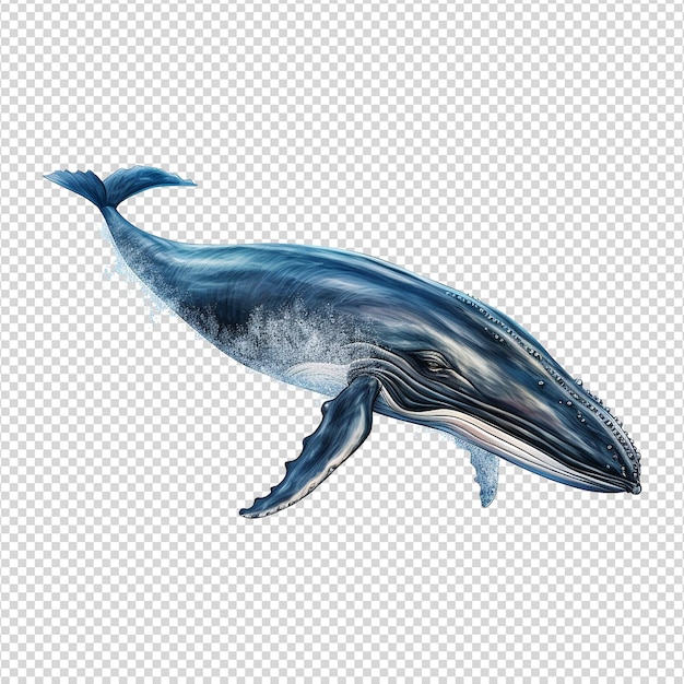 Une Baleine Isolée Sur Un Fond Transparent Png