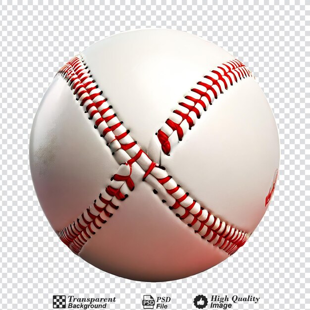 PSD une balle de baseball isolée sur un fond transparent