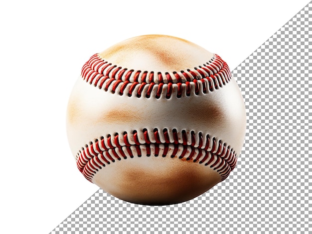 PSD balle de baseball isolée avec fond transparent