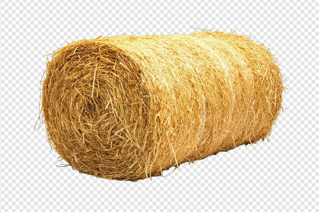 Balle di fieno quadrate impilate con impostazione agricola isolata con isolata su sfondo trasparente