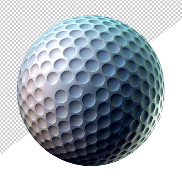 PSD balle de golf sur fond transparent