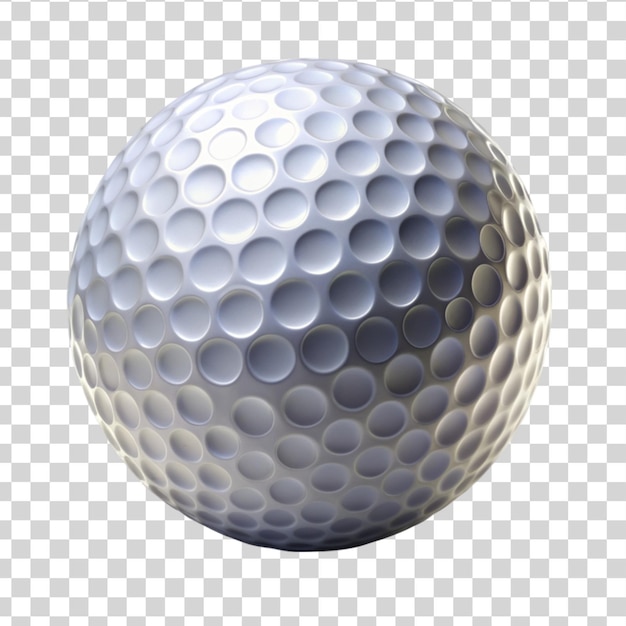 PSD une balle de golf isolée sur un fond transparent