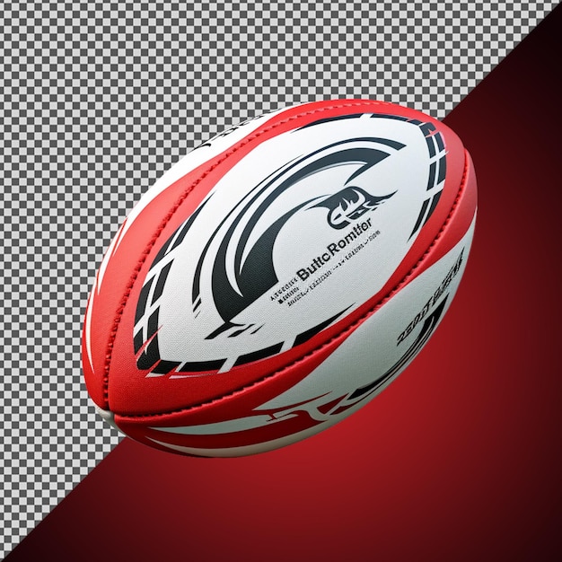 PSD une balle de rugby png psd 3d isolée sur un fond transparent