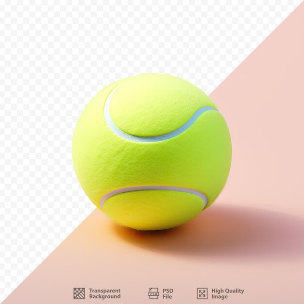 Une Balle De Tennis Jaune Avec Le Mot 