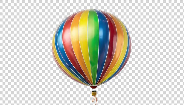 Ballon à Air Chaud Coloré Isolé Sur Un Fond Transparent