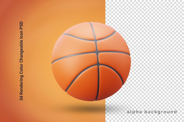 PSD ballon de basket 3d