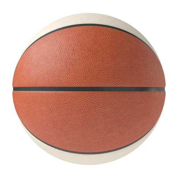 PSD ballon de basket isolé fond transparent rendu 3d