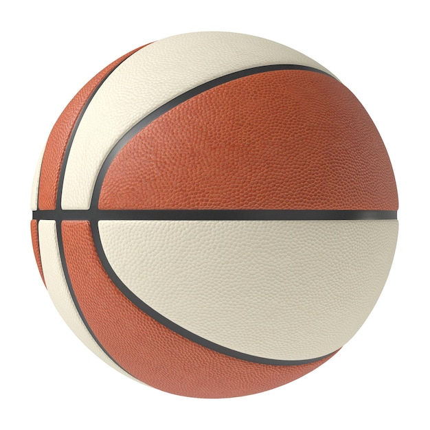PSD ballon de basket isolé fond transparent rendu 3d