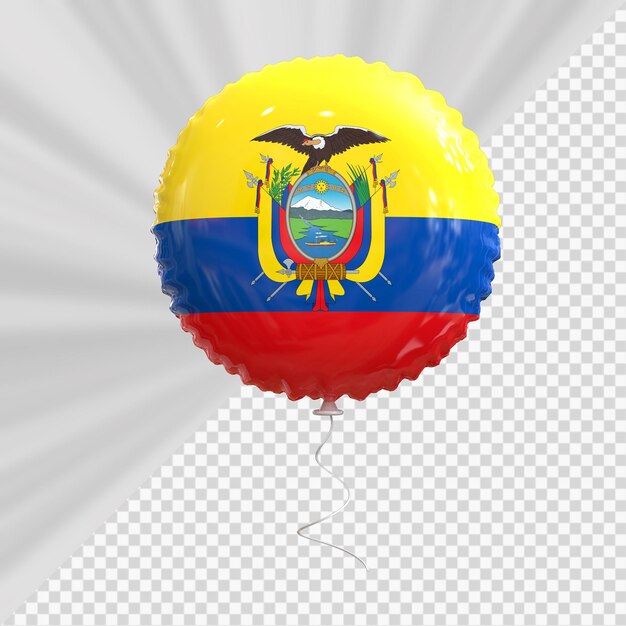 PSD ballon drapeau equateur