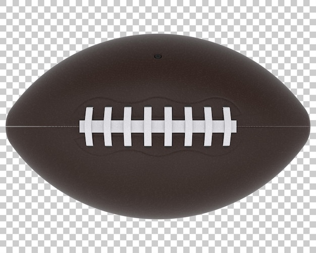 PSD ballon de football américain isolé sur fond transparent illustration de rendu 3d