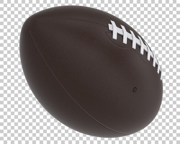 PSD ballon de football américain isolé sur fond transparent illustration de rendu 3d