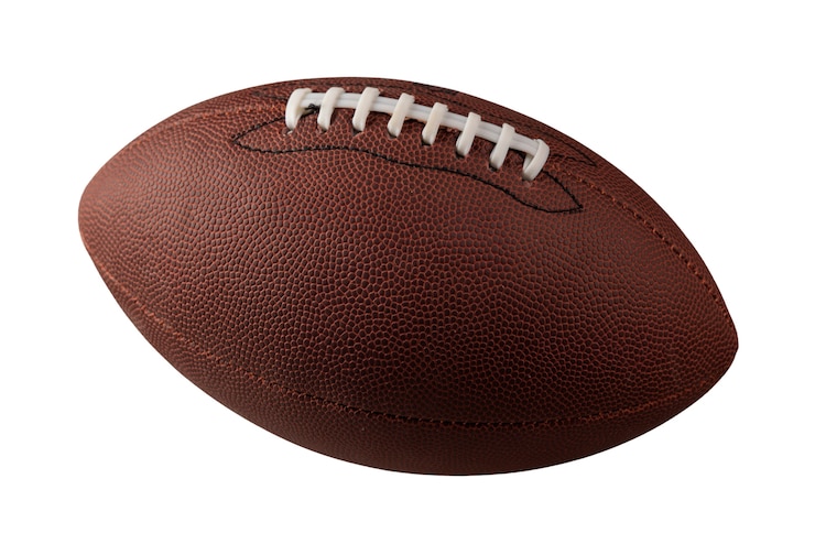 PSD ballon de football américain isolé
