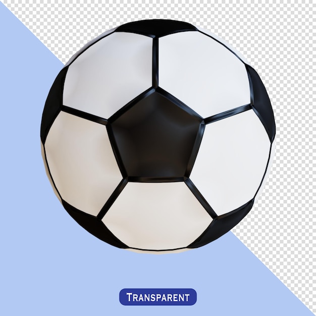 Ballon De Football Dans Le Style 3d