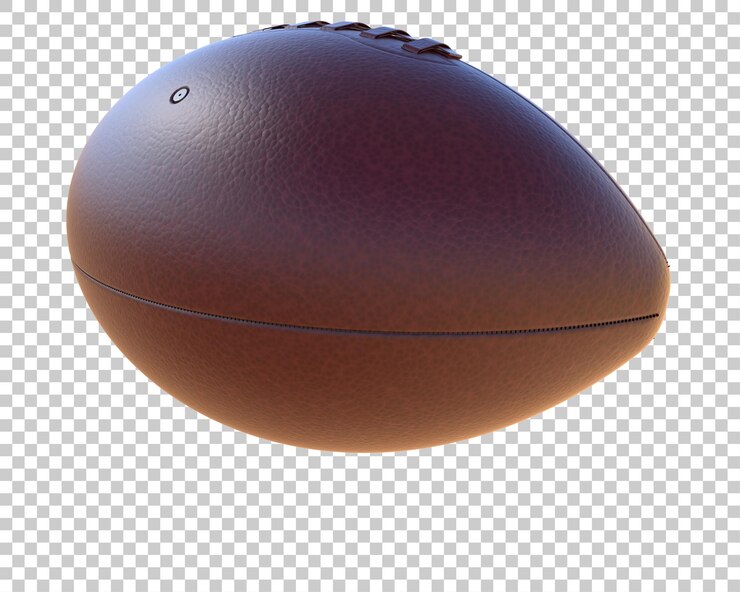 PSD ballon de football isolé sur le fond illustration de rendu 3d