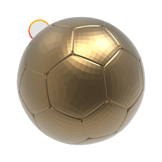 Ballon de football rendu 3d isolé