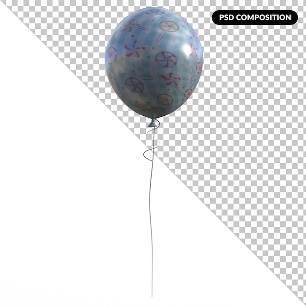 PSD ballon isoliert 3d