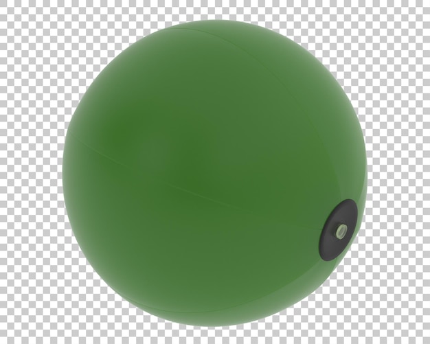 PSD ballon de plage isolé sur fond transparent illustration de rendu 3d