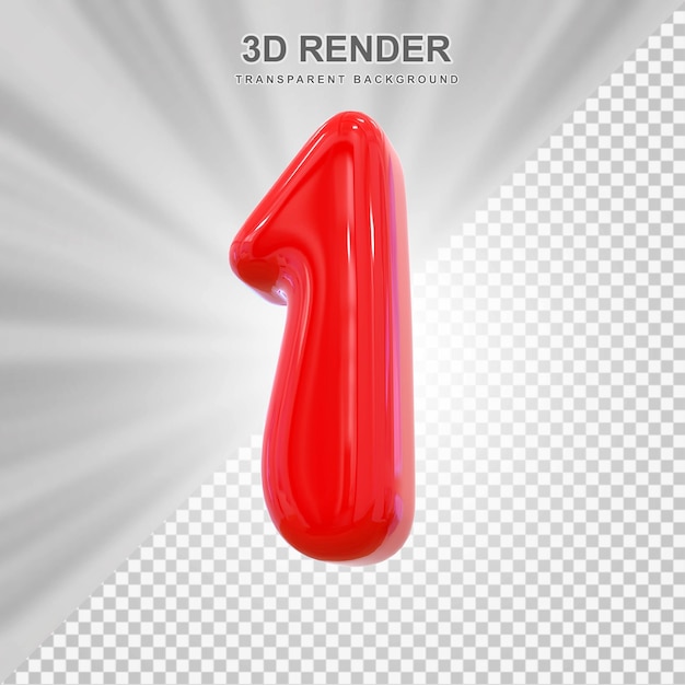 Ballon rouge numéro 1