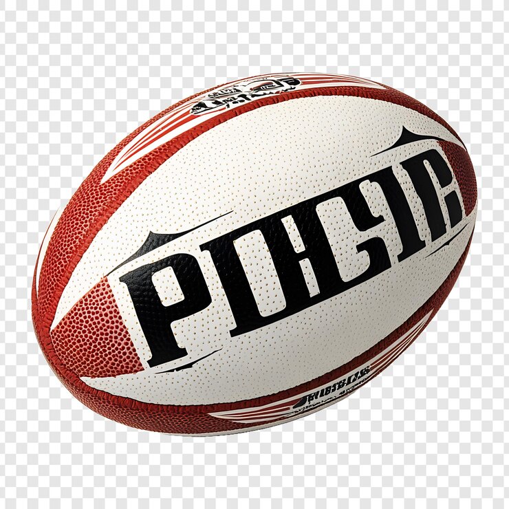 PSD ballon de rugby classique png isolé sur un fond transparent