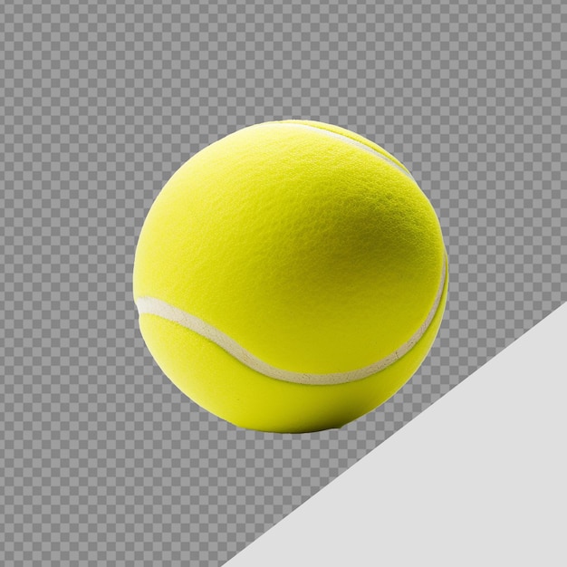 PSD ballon de tennis png isolé sur un fond transparent