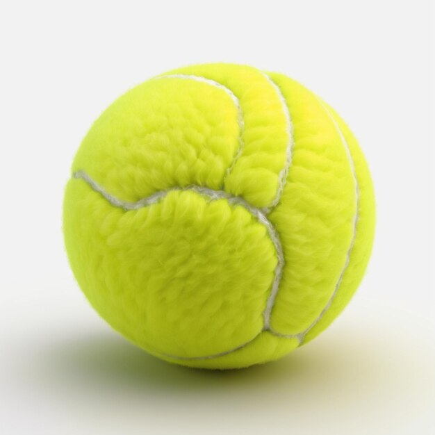 Ballon De Tennis Psd Sur Fond Blanc