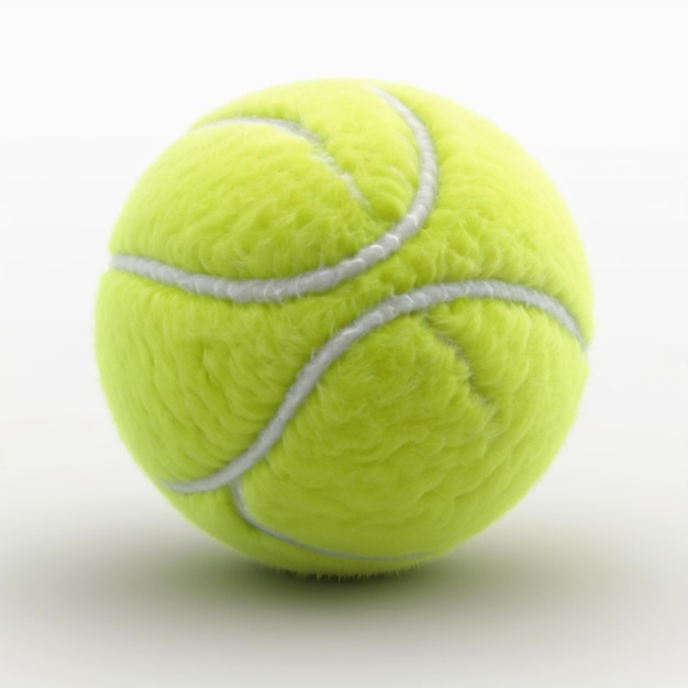 PSD ballon de tennis psd sur fond blanc