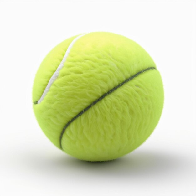 Ballon De Tennis Psd Sur Fond Blanc