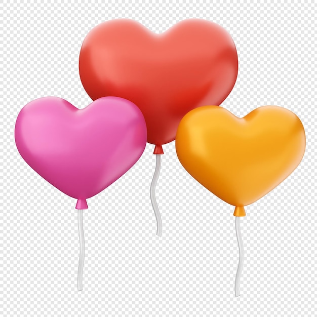 Des ballons d'amour pour la Saint-Valentin