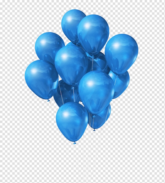 PSD ballons bleus flottant