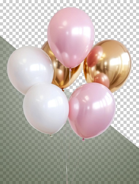 Ballons festifs pour une fête découpés stock png