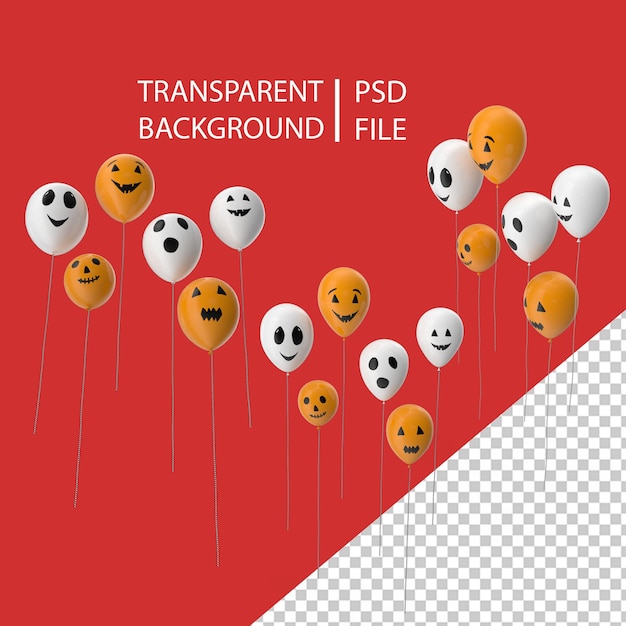 PSD ballons d'halloween png