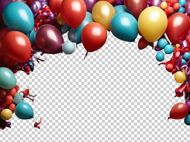 PSD ballons mit platz für schriftzeichen und hölzerner hintergrundkonzept karneval