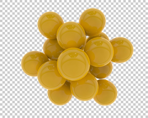 Balões de festa isolados no fundo ilustração de renderização 3D