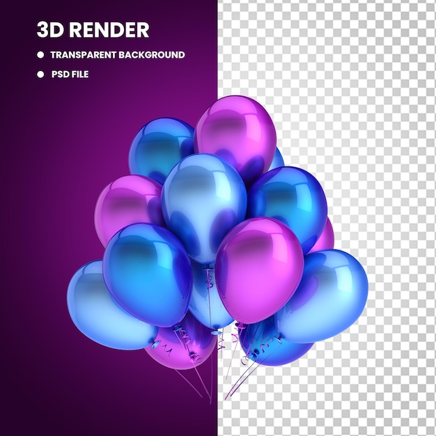 Balón 3d archivo psd transparente