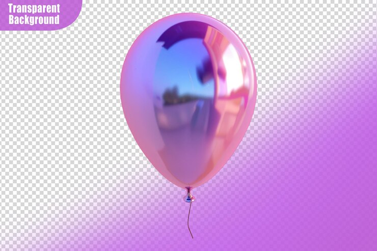 PSD balón de fiesta aislado sobre un fondo transparente